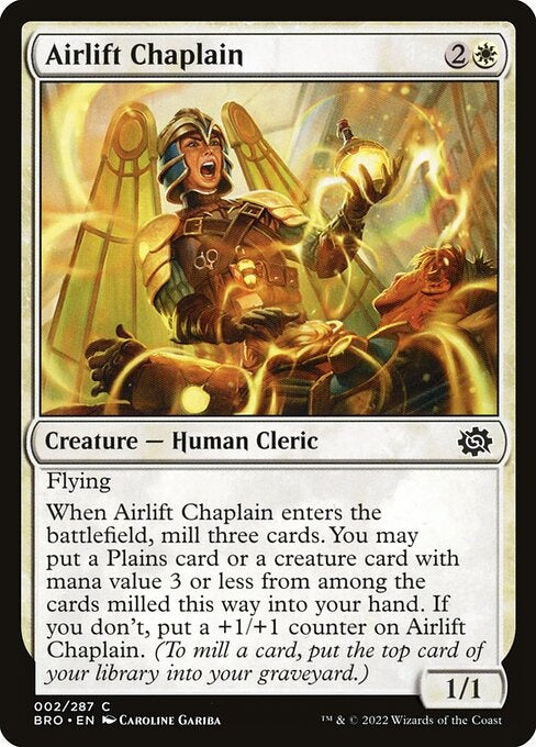Airlift Chaplain The Brothers War Card # 2
