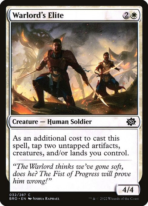Warlord's Elite The Brothers War Card # 32