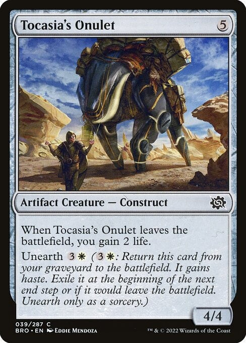 Tocasia's Onulet The Brothers War Card # 39