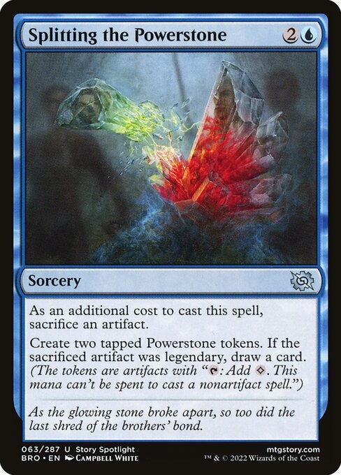 Splitting the Powerstone The Brothers War Card # 63