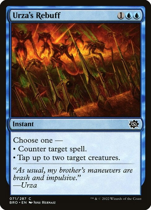 Urza's Rebuff The Brothers War Card # 71