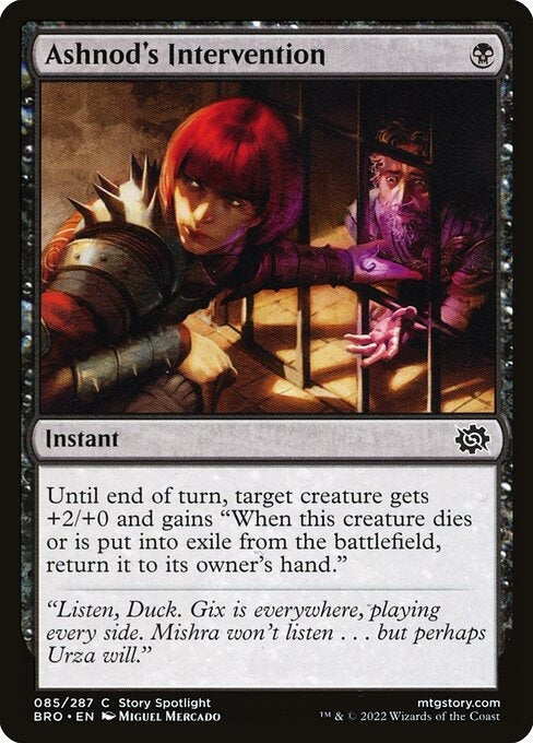 Ashnod's Intervention The Brothers War Card # 85