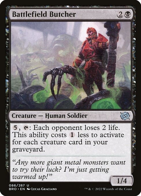 Battlefield Butcher The Brothers War Card # 86