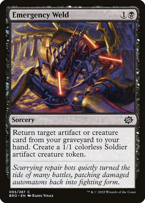 Emergency Weld The Brothers War Card # 93