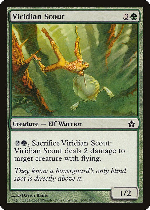 Card # 100  Viridian Scout Fifth Dawn