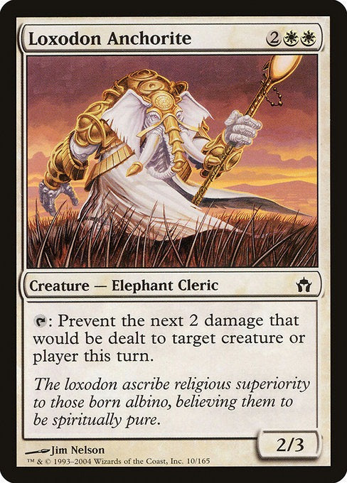 Card # 10  Loxodon Anchorite Fifth Dawn