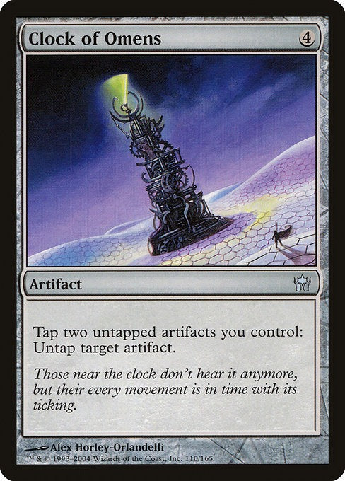 Card # 110  Clock of Omens Fifth Dawn