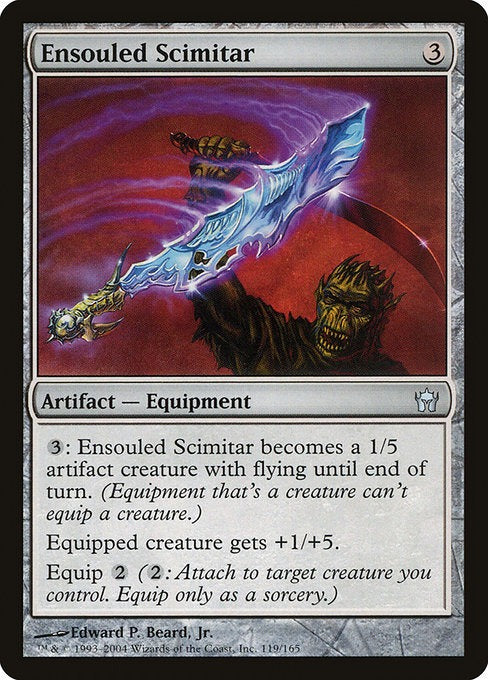 Card # 119  Ensouled Scimitar Fifth Dawn