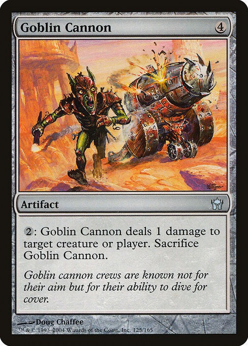 Card # 125  Goblin Cannon Fifth Dawn