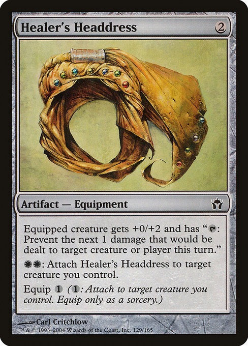 Card # 129  Healer's Headdress Fifth Dawn