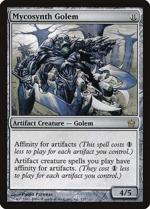 Card # 137  Mycosynth Golem Fifth Dawn