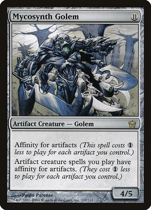 Card # 137  Mycosynth Golem Fifth Dawn
