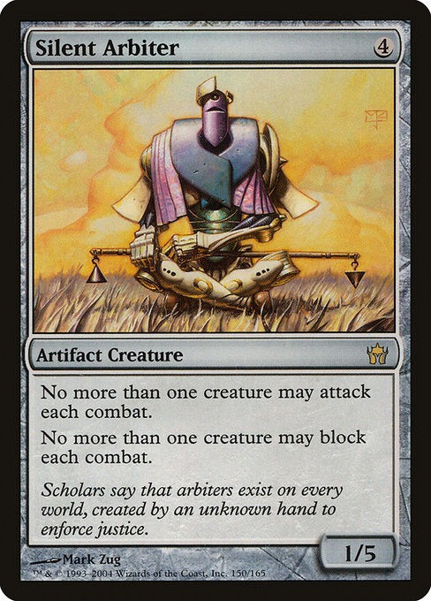 Card # 150  Silent Arbiter Fifth Dawn