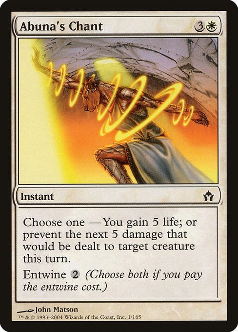 Card # 1  Abuna's Chant Fifth Dawn