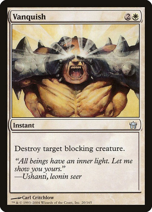 Card # 20  Vanquish Fifth Dawn
