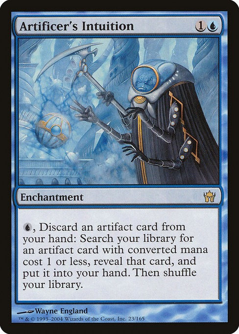 Card # 23  Artificer's Intuition Fifth Dawn
