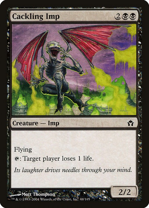Card # 44  Cackling Imp Fifth Dawn
