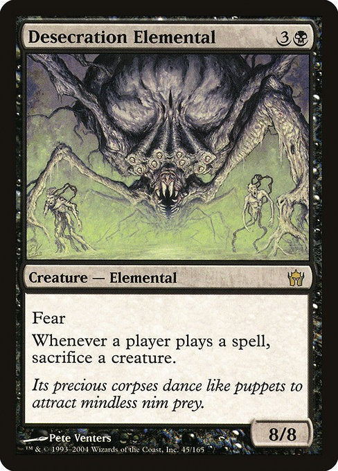 Card # 45  Desecration Elemental Fifth Dawn