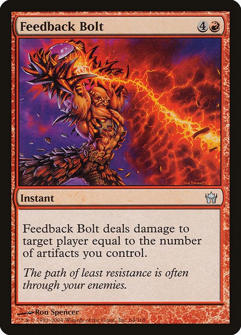 Card # 64  Feedback Bolt Fifth Dawn