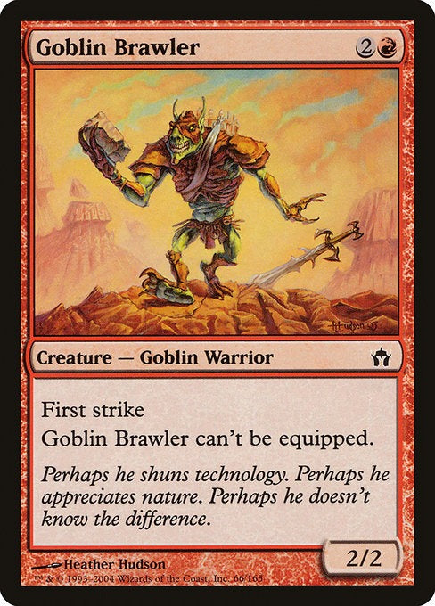 Card # 66  Goblin Brawler Fifth Dawn