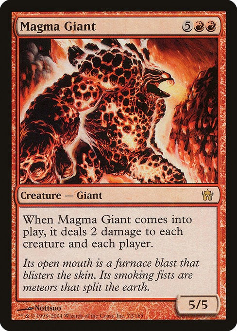Card # 72  Magma Giant Fifth Dawn