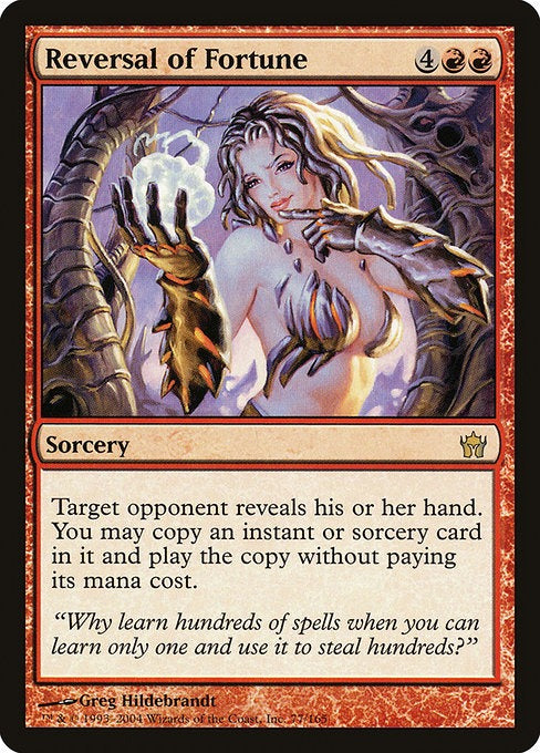 Card # 77  Reversal of Fortune Fifth Dawn