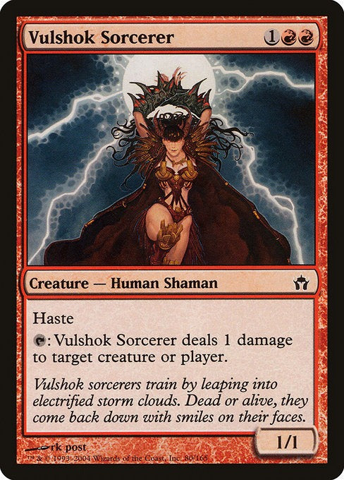 Card # 80  Vulshok Sorcerer Fifth Dawn