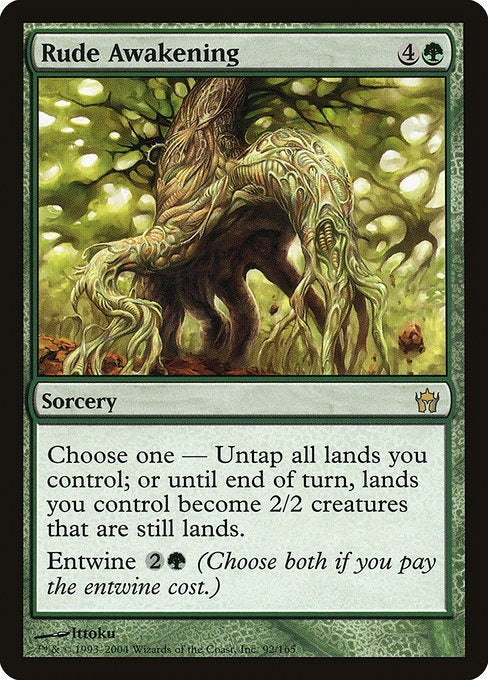 Card # 92  Rude Awakening Fifth Dawn