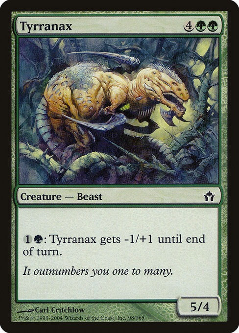 Card # 98  Tyrranax Fifth Dawn