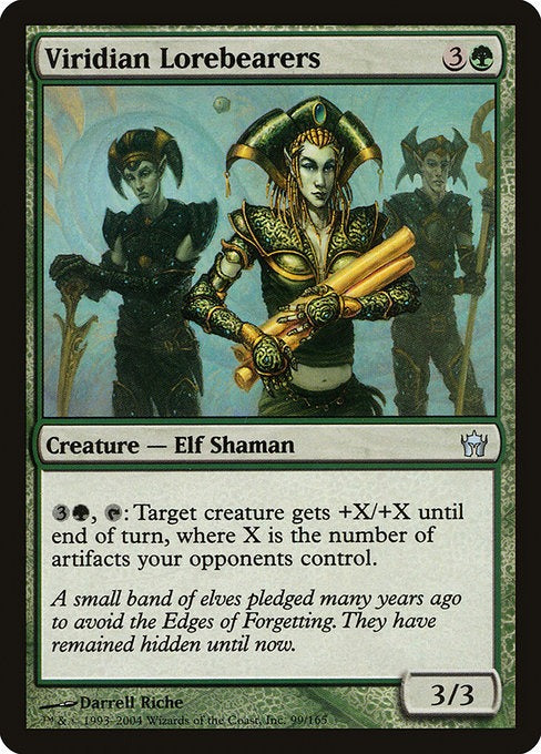 Card # 99  Viridian Lorebearers Fifth Dawn