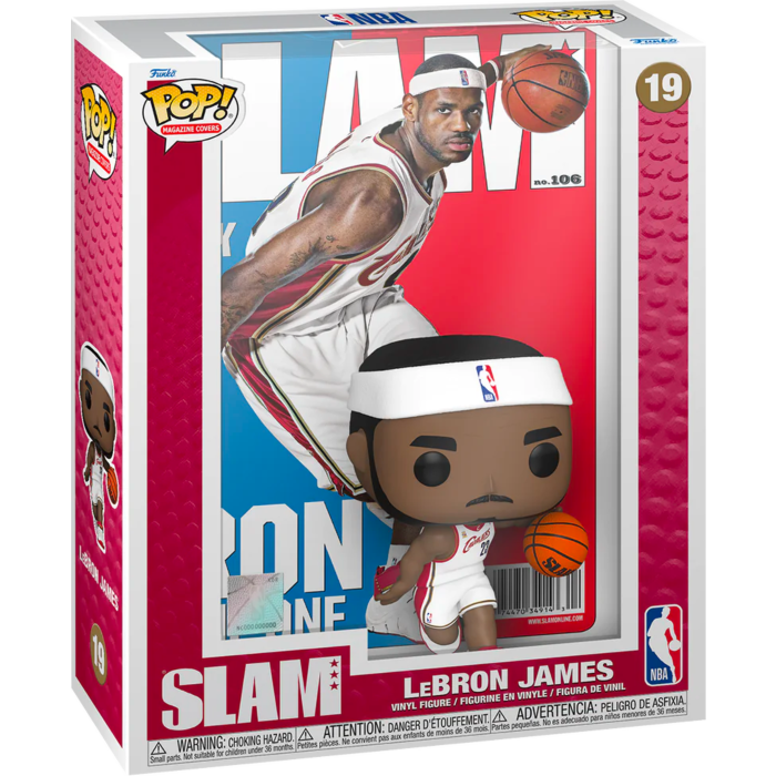 NBA: Basketball - LeBron James SLAM Pop! Magazine Cover Vinyl Figure