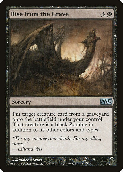 Rise from the Grave M 13 Card # 103