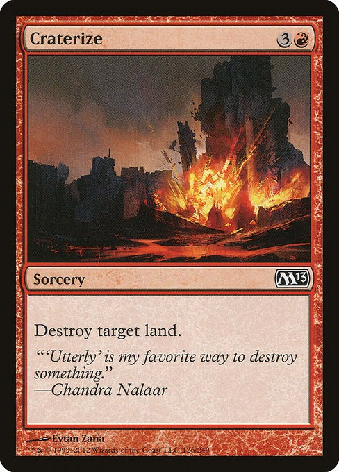 Craterize M 13 Card # 122