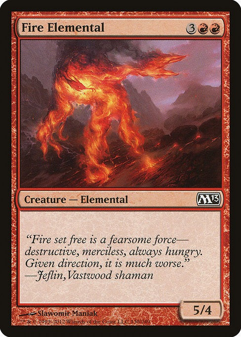 Fire Elemental M 13 Card # 126