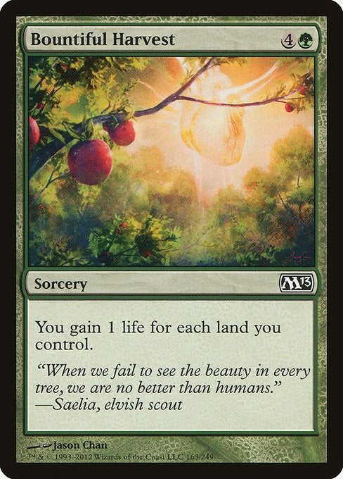 Bountiful Harvest M 13 Card # A-156