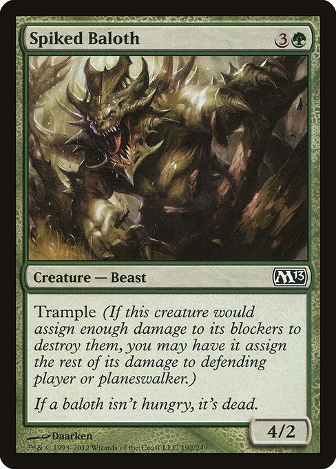 Spiked Baloth M 13 Card # 184