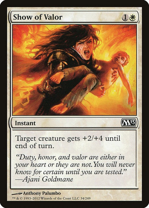 Show of Valor M 13 Card # 34