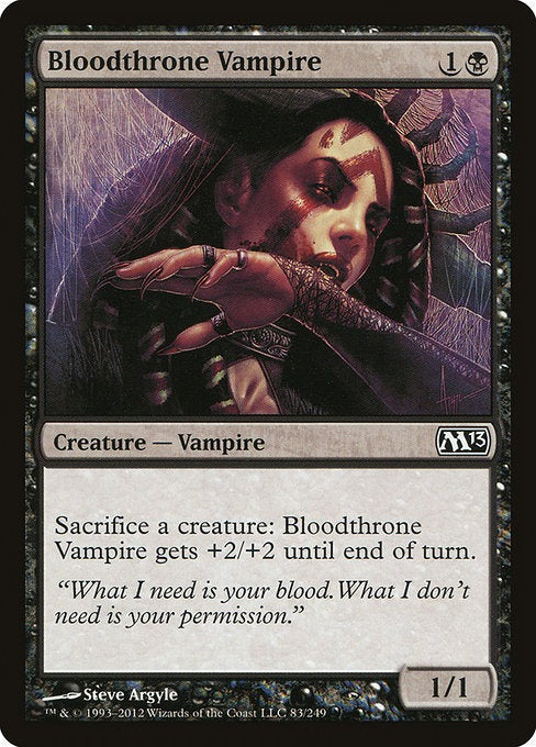 Bloodthrone Vampire M 13 Card # 79