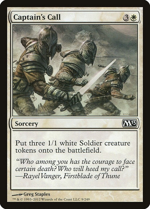 Captain's Call M 13 Card # 9