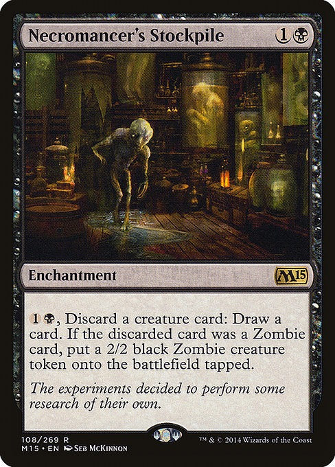 Card # 108  Necromancer's Stockpile Magic 15