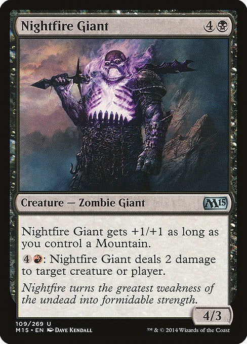 Card # 109  Nightfire Giant Magic 15