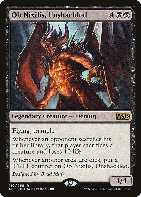 Card # 110  Ob Nixilis, Unshackled Magic 15