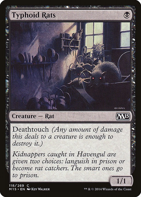 Card # 118  Typhoid Rats Magic 15