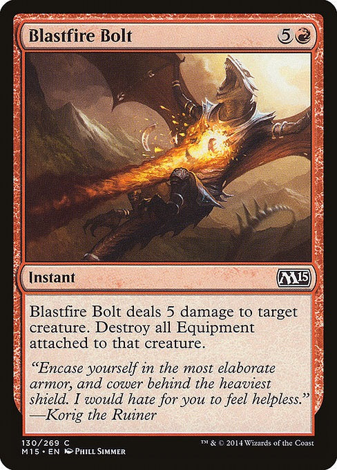 Card # 130  Blastfire Bolt Magic 15
