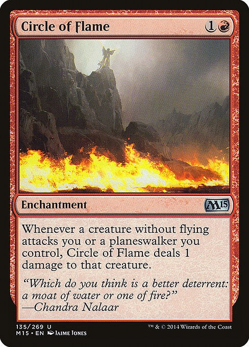 Card # 135  Circle of Flame Magic 15