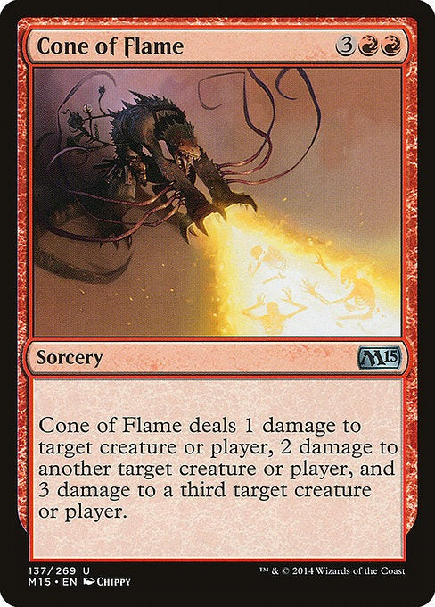Card # 137  Cone of Flame Magic 15