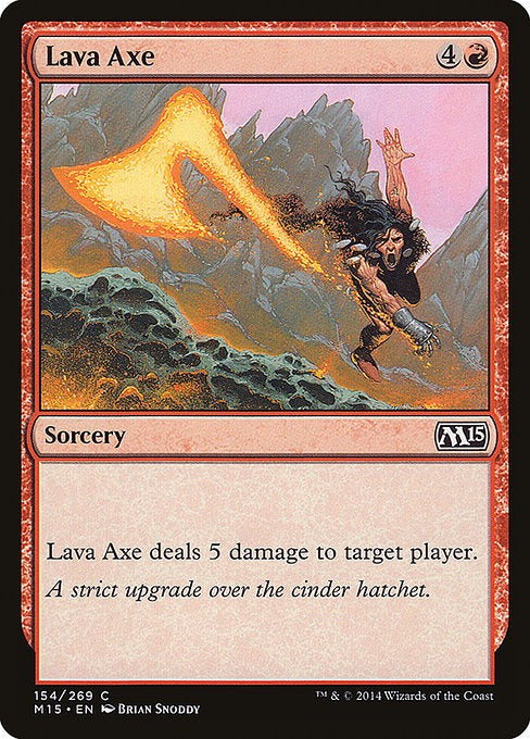 Card # 154  Lava Axe Magic 15
