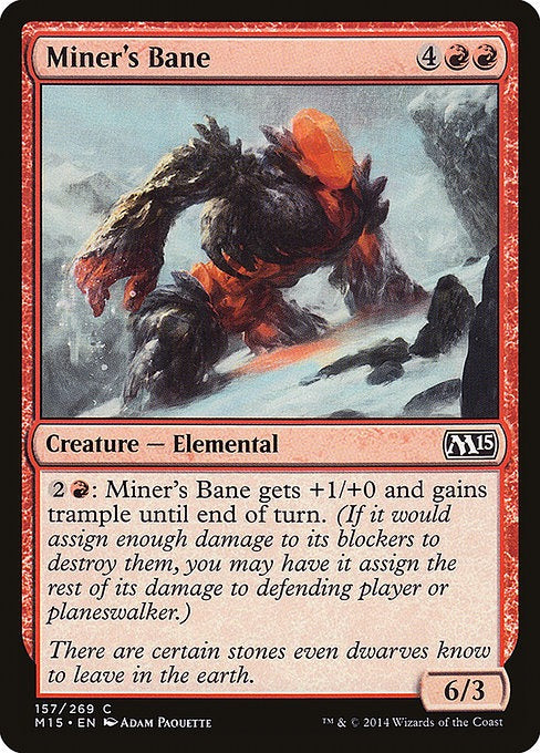 Card # 157  Miner's Bane Magic 15
