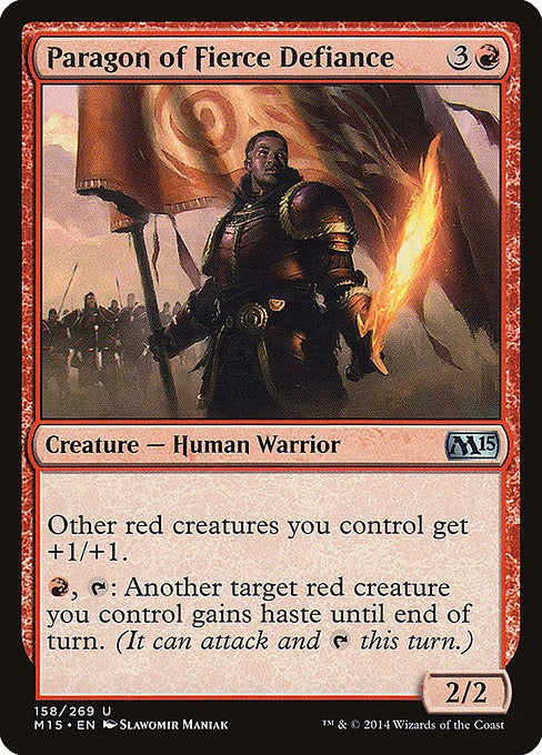 Card # 158  Paragon of Fierce Defiance Magic 15