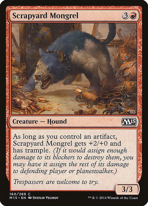 Card # 160  Scrapyard Mongrel Magic 15